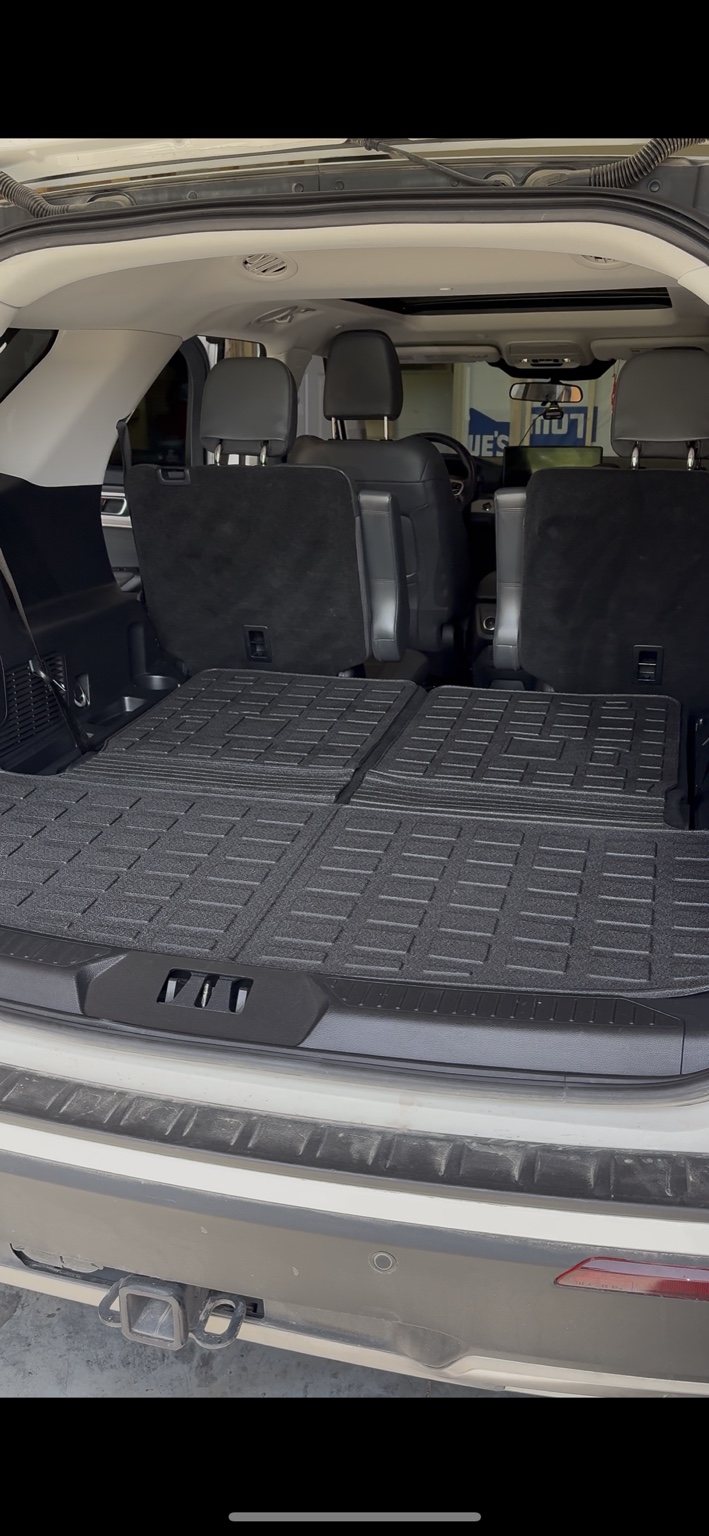 Detailed truck back-seat area